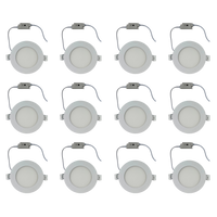 CB04 4x/8x/12x Package 10W 3CCT Round Slim 12V AC/DC LED Panel Light Low Voltage Lighting Fixture