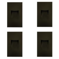 STA06 4x/8x/12x Package 3.5W Rectangular Waterproof Vertical 3000K Warm White Integrated 12V Low Voltage LED Aluminum Stair Step Light Wall Lighting Fixture