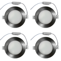 CB04 4x/8x/12x Package 10W 3CCT Round Slim 12V AC/DC LED Panel Light Low Voltage Lighting Fixture