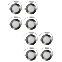 CB04 4x/8x/12x Package 10W 3CCT Round Slim 12V AC/DC LED Panel Light Low Voltage Lighting Fixture