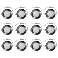 CB04 4x/8x/12x Package 10W 3CCT Round Slim 12V AC/DC LED Panel Light Low Voltage Lighting Fixture