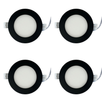 CB04 4x/8x/12x Package 10W 3CCT Round Slim 12V AC/DC LED Panel Light Low Voltage Lighting Fixture