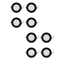 CB04 4x/8x/12x Package 10W 3CCT Round Slim 12V AC/DC LED Panel Light Low Voltage Lighting Fixture