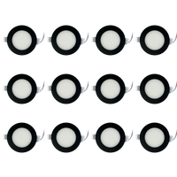 CB04 4x/8x/12x Package 10W 3CCT Round Slim 12V AC/DC LED Panel Light Low Voltage Lighting Fixture
