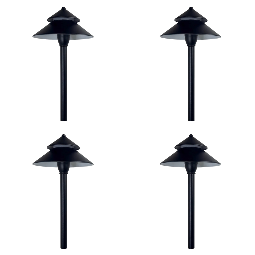 CDPA77 4x/8x/12x Package 3W 12V AC/DC Low Voltage Hexagon Umbrella Hat 5CCT Integrated LED Aluminum Path Light