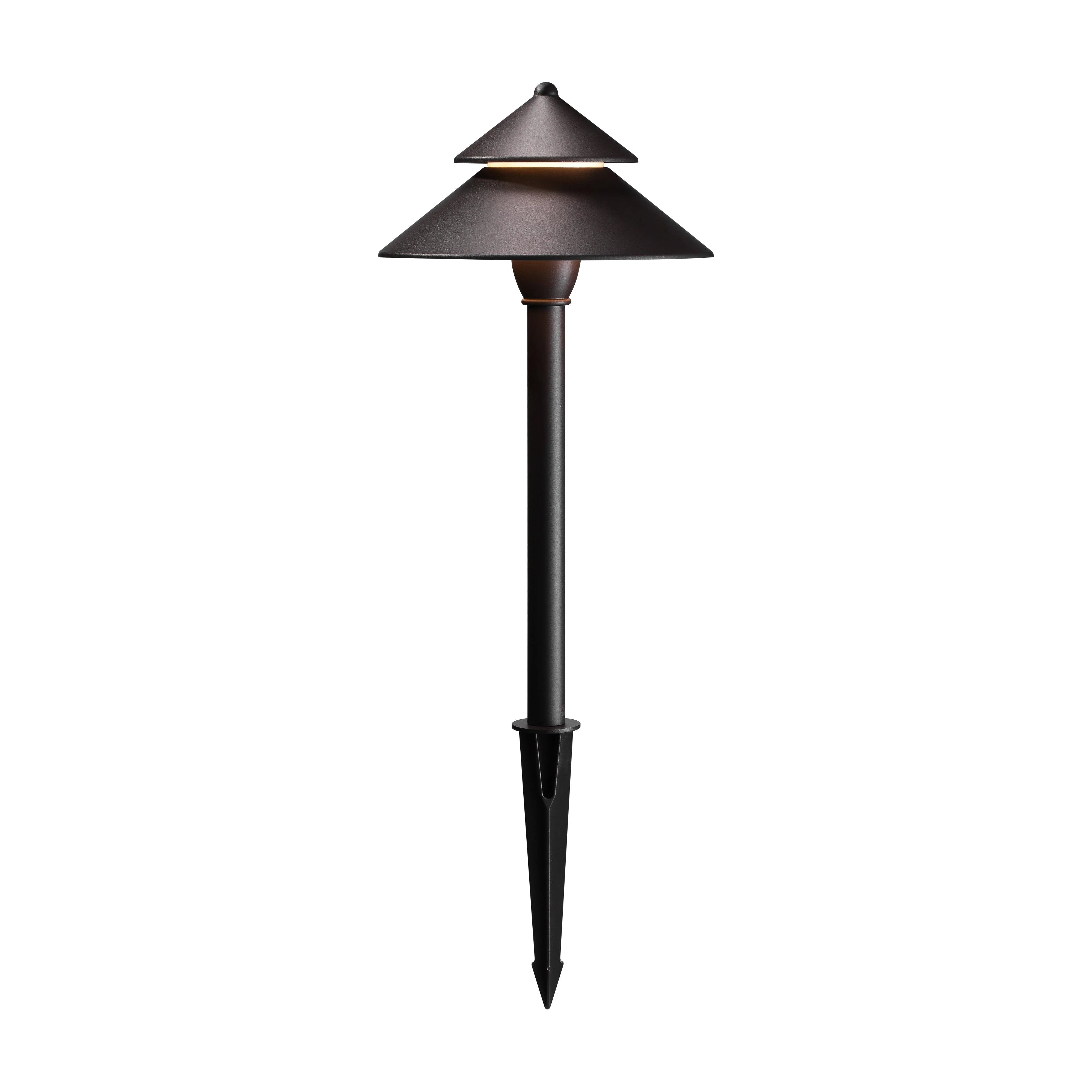 Outdoor Landscape Lighting LED 12V Low Voltage CDPAL01 Antico LED Aluminum Landscape Pathway Lights 3W 3000K 12-24V AC/DC Low Voltage Brown Mushroom Outdoor Landscape Lighting