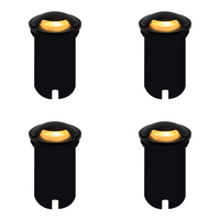 UNS03 4x/8x/12x Package Stainless Steel Mono Directional One Slit In-Ground 12V Low Voltage LED In Ground Landscape Lighting with 5W 3000K Bulb