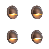 IDL02 4x/8x/12x Package Aluminum Round Surface Mount 2700K Warm White Integrated LED Deck Light Low Voltage Landscape Lighting