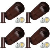 KL103 4x/8x/12x Package Low Voltage Modern Bullet Spotlight Aluminum Outdoor Lighting 6W 2700K Bulb