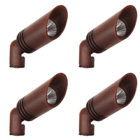 KL109 4x/8x/12x Package 3W 2700K Warm White Integrated LED 12V AC/DC Aluminum Low Voltage Landscape Lighting Spotlight