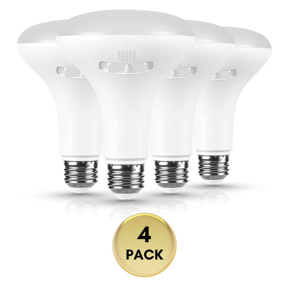 E26 4-Pack 10W 120V Line Voltage 5CCT 2700K/3000K/4000K/5000K/6500K Bulbs Package Dimmable CRI90 Energy Saving High Voltage Medium Base Light Bulb