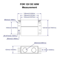 TSDC02 12V/24V DC Low Voltage Dimmable Junction Box Transformers UL Listed LED Driver Outdoor Rated