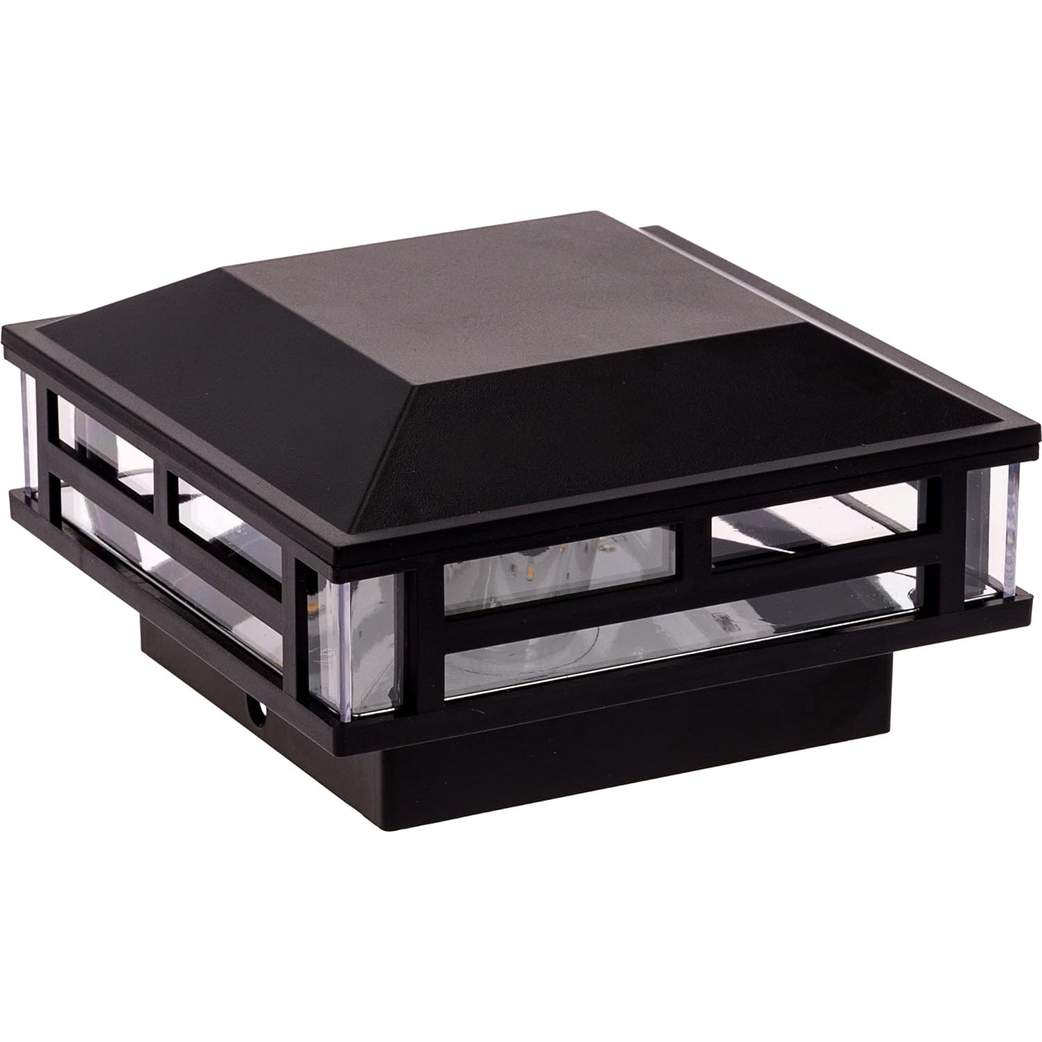 CPL01 Modern 12V AC/DC Low Voltage LED Post Cap Light for 4x4 or 5x5 Posts 120 Lumens Warm White