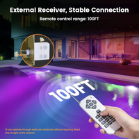 PL35 12V AC Remote-Operated LED Stainless Steel Pool Light Jacuzzi Spa RGB Color Changing Low Voltage Light with Remote Control