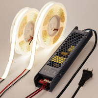 SLD16 Strip Light Single Color 2835 7.62W/ft 32.8ft (2 Rolls of 16.4ft) 15mm DC24V Low Voltage LED Indoor IP20 UL SMD Strip Light with Power Supply