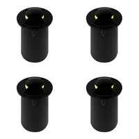 UNS04 4x/8x/12x Package Stainless Steel Bi Directional Two Slit In-Ground 12V Low Voltage LED In Ground Landscape Lighting with 5W 3000K Bulb