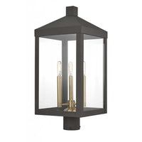 Nyack Outdoor Classics 1 E12 Candelabra Base Light Bulb Socket Large Outdoor Post Top Lantern 24