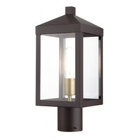Nyack Outdoor Classics 1 E12 Medium Base Light Bulb Socket Small Outdoor Post Top Lantern 6.25