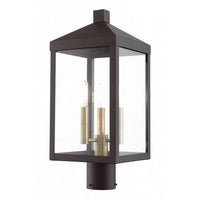 Nyack Outdoor Classics 1 E12 Candelabra Base Light Bulb Socket Medium Outdoor Post Top Lantern 8.25