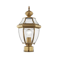 Monterey Medium Base Light Bulb Socket Small Outdoor Post Top Lantern 16.5