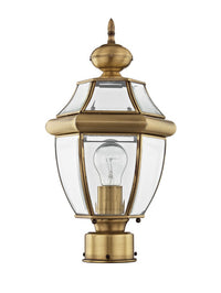 Monterey Medium Base Light Bulb Socket Small Outdoor Post Top Lantern 16.5