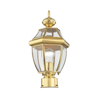 Monterey Medium Base Light Bulb Socket Small Outdoor Post Top Lantern 16.5
