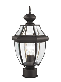 Monterey Medium Base Light Bulb Socket Small Outdoor Post Top Lantern 16.5