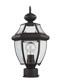 Monterey Medium Base Light Bulb Socket Small Outdoor Post Top Lantern 16.5