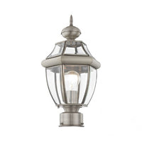 Monterey Medium Base Light Bulb Socket Small Outdoor Post Top Lantern 16.5