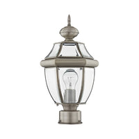 Monterey Medium Base Light Bulb Socket Small Outdoor Post Top Lantern 16.5