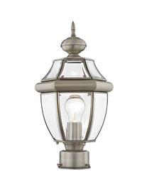 Monterey Medium Base Light Bulb Socket Small Outdoor Post Top Lantern 16.5