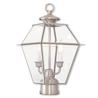 Westover Candelabra Base Light Bulb Socket Medium Outdoor Post Top Lantern 9