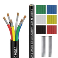 6 Core RGBW Wire UL2464 DC 5V/12V/24V/300V for Brick Light Fixture and RGBCCT Strip Lights
