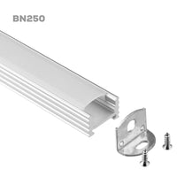 BN250 Rectangular Surface Mounted 8 ft Aluminum Channel 10 Pack for 0.46