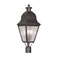 Amwell Candelabra Base 3 Light Bulb Sockets Large Outdoor Post Top Lantern 10.5
