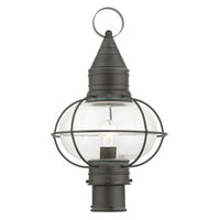 Newburyport Medium Base 1 Light Bulb Socket Large Outdoor Post Top Lantern 19.75