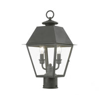 Wentworth Candelabra Base 2 Light Bulb Sockets Outdoor Medium Post Top Lantern 9