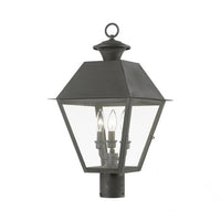Wentworth Candelabra Base 3 Light Bulb Sockets Outdoor Large Post Top Lantern 12