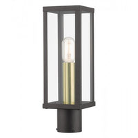 Gaffney Medium Base 1 Light Bulb Socket Outdoor Post Top Lantern 15.5