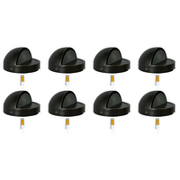 STB09 4x/8x/12x Package LED Brass Round Deck Light Surface Mount 12V Low Voltage Landscape Lighting 3W 2700K Bulb