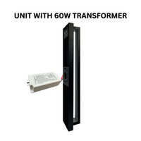 SCA02-24 Integrated LED 24W RGBCW Wi-Fi and Bluetooth 24″x4.9″x3.5″ 12V Low Voltage Aluminum Wall Sconce Lighting IP65 Waterproof