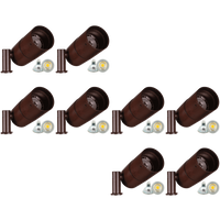 KL103 4x/8x/12x Package Low Voltage Modern Bullet Spotlight Aluminum Outdoor Lighting 6W 2700K Bulb