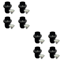 UNB03 4x/8x/12x Package Cast Brass 12V Low Voltage Shielded LED In-ground Well Light IP65 Waterproof with 5W 3000K Bulb