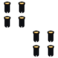 UNS03 4x/8x/12x Package Stainless Steel Mono Directional One Slit In-Ground 12V Low Voltage LED In Ground Landscape Lighting with 5W 3000K Bulb