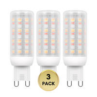 RGBCW G9 4W Smart WI-FI Control LED Light Bulb 2/3 Pack, Energy Saving RGBCW Color Changing 2700K-6500K High Voltage 120V Outdoor LED Bulb Compatible with Alexa and Google Assistant