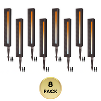 ALP54 Low Voltage Pathway Lights Package Arc-Shaped Oil-Rubbed Bronze Cast Aluminum, 7W 5CCT 12V-24V AC/DC LED Walkway Lighting IP65 Waterproof