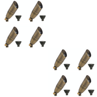 SPBP06 Tulay Antique Brass Spot Light 4x/8x/12x MR16 5W 2700K Package Low Voltage Landscape Lighting