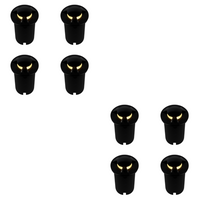 UNS05 4x/8x/12x Package Stainless Steel Tri Directional Three Slit In-Ground 12V Low Voltage LED In Ground Landscape Lighting with 5W 3000K Bulb