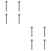 PLB26 4x/8x/12x Package Outdoor Garden Pathway Light | 12V Low Voltage Brass Path Light 3W 2700K Bulb