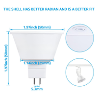 CE de la luz impermeable ahorro de energía de Dimmable de los bulbos LED del negro de MR16 7W y RoHS certificados